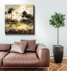Coastal Serenade Landscape Wrapped Canvas