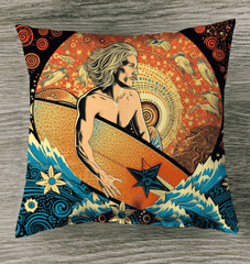 Wave-Chaser Indoor Pillow - Beyond T-shirts