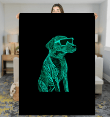 dog's Wisdom Journey Sherpa Blanket - Beyond T-shirts