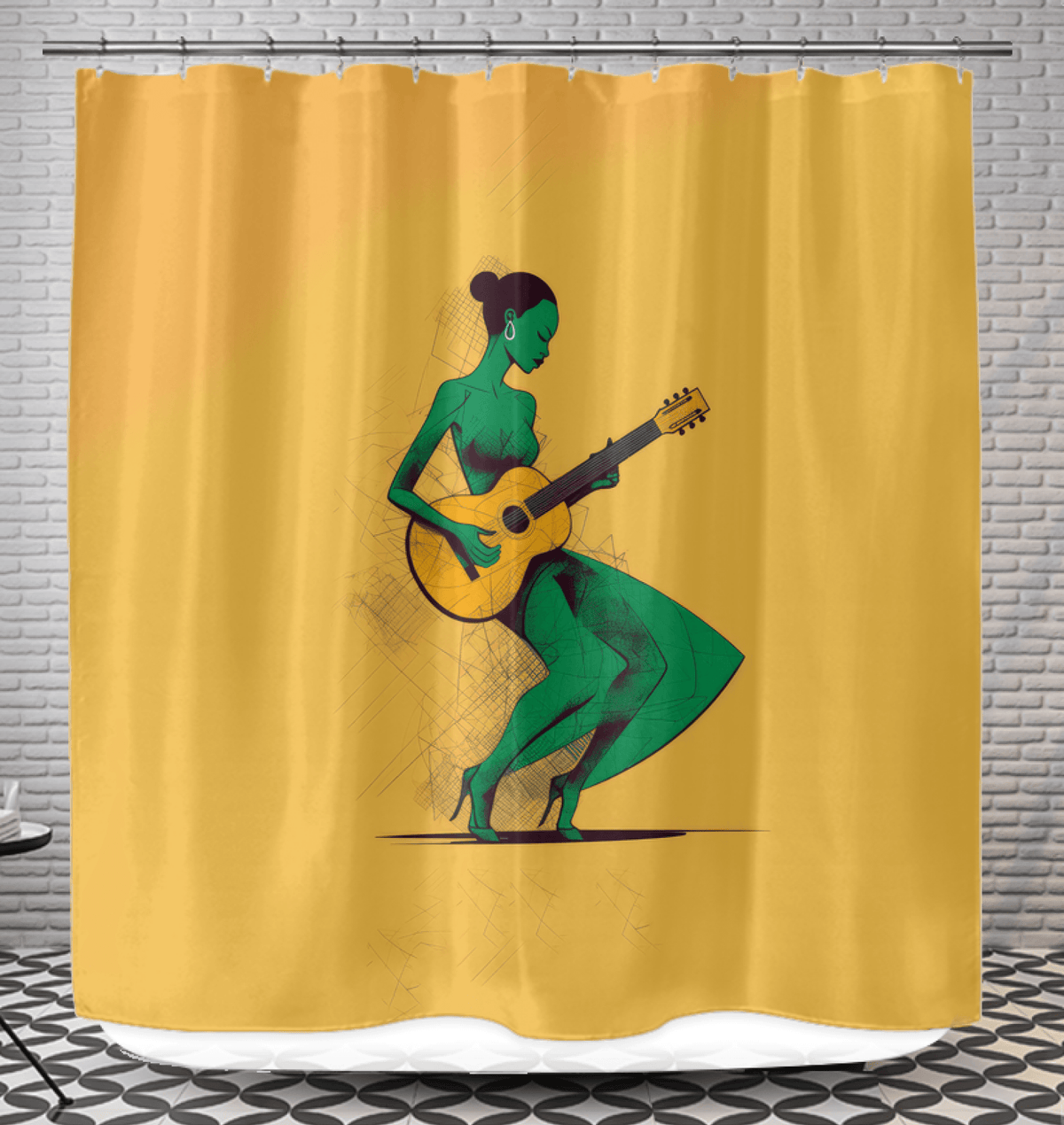 Jazzed-Up Elegance Shower Curtain - Beyond T-shirts