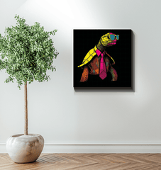 Tranquil Sea Turtle Canvas Art - Beyond T-shirts