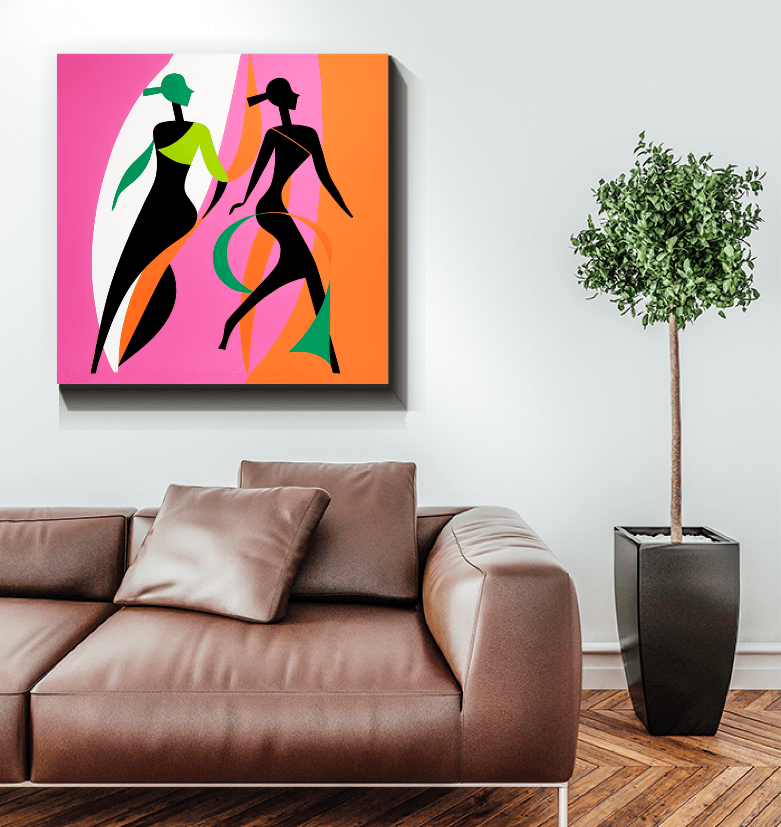 Chic Couture Abstract Expressionism Canvas - Beyond T-shirts