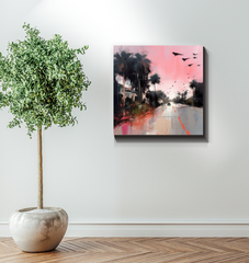 Mountain Bliss Landscape Wrapped Canvas