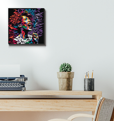 Electric Elegance Wrapped Canvas