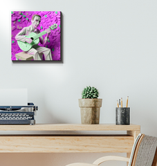 Historical Industrial Revolution artwork on canvas for home decoration.