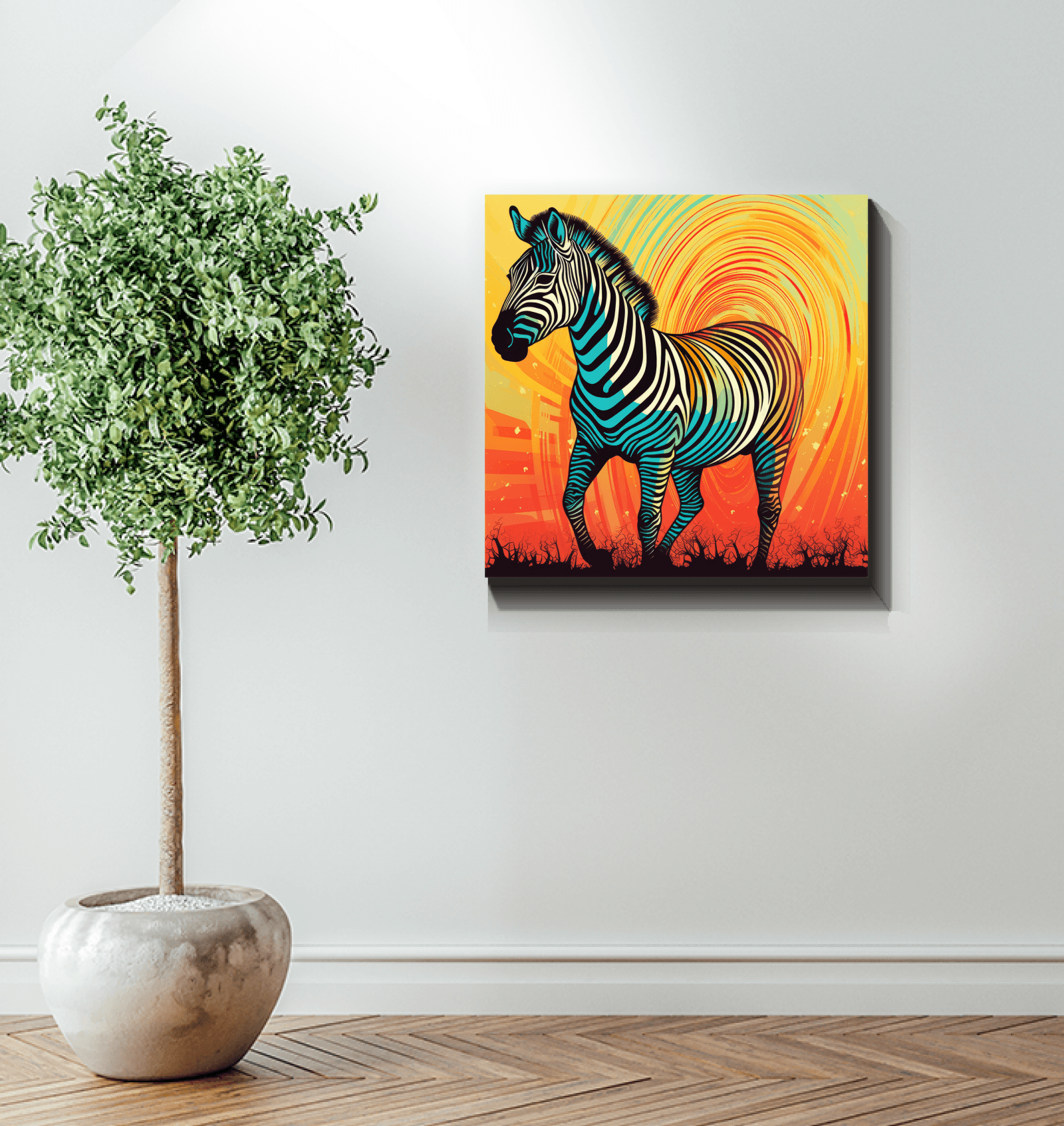 Zebra Foal Innocence Canvas - Beyond T-shirts