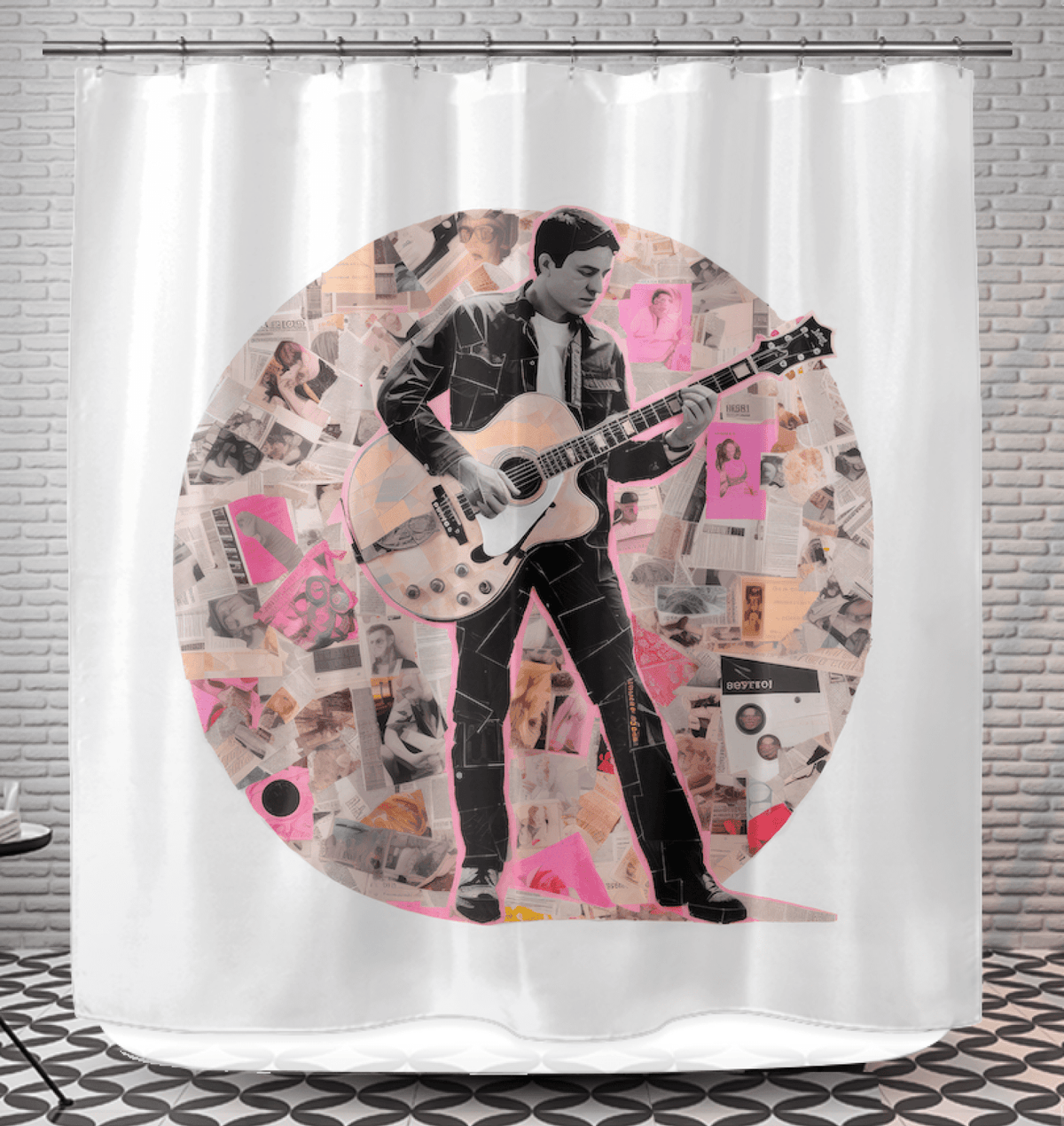 Note Inspired Shower Curtain - Beyond T-shirts