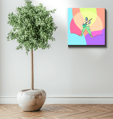Boy Playing Guitar 1 Wrapped Canvas - Beyond T-shirts