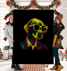 Dogs' Adventurous Trails Sherpa Blanket - Beyond T-shirts