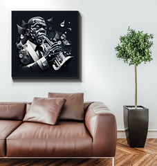 Ska Skankin Wrapped Canvas
