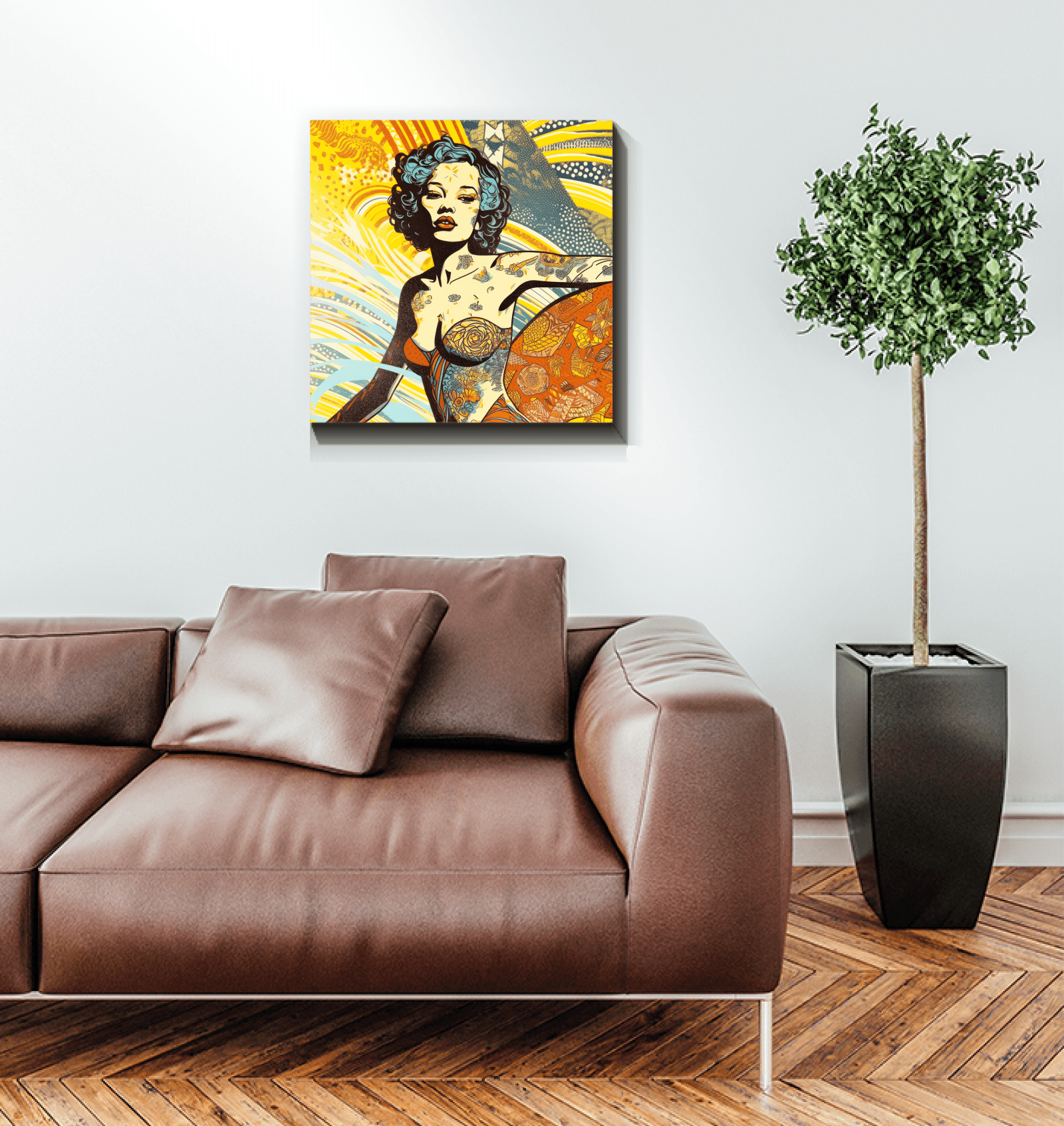 Vibrant ocean scene on Surfing 5 28 Canvas