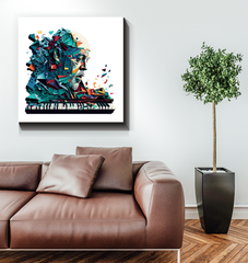 Bassline Brilliance Musical Wrapped Canvas