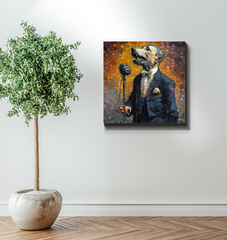 Dog's Tail-Wagging Bliss Wrapped Canvas