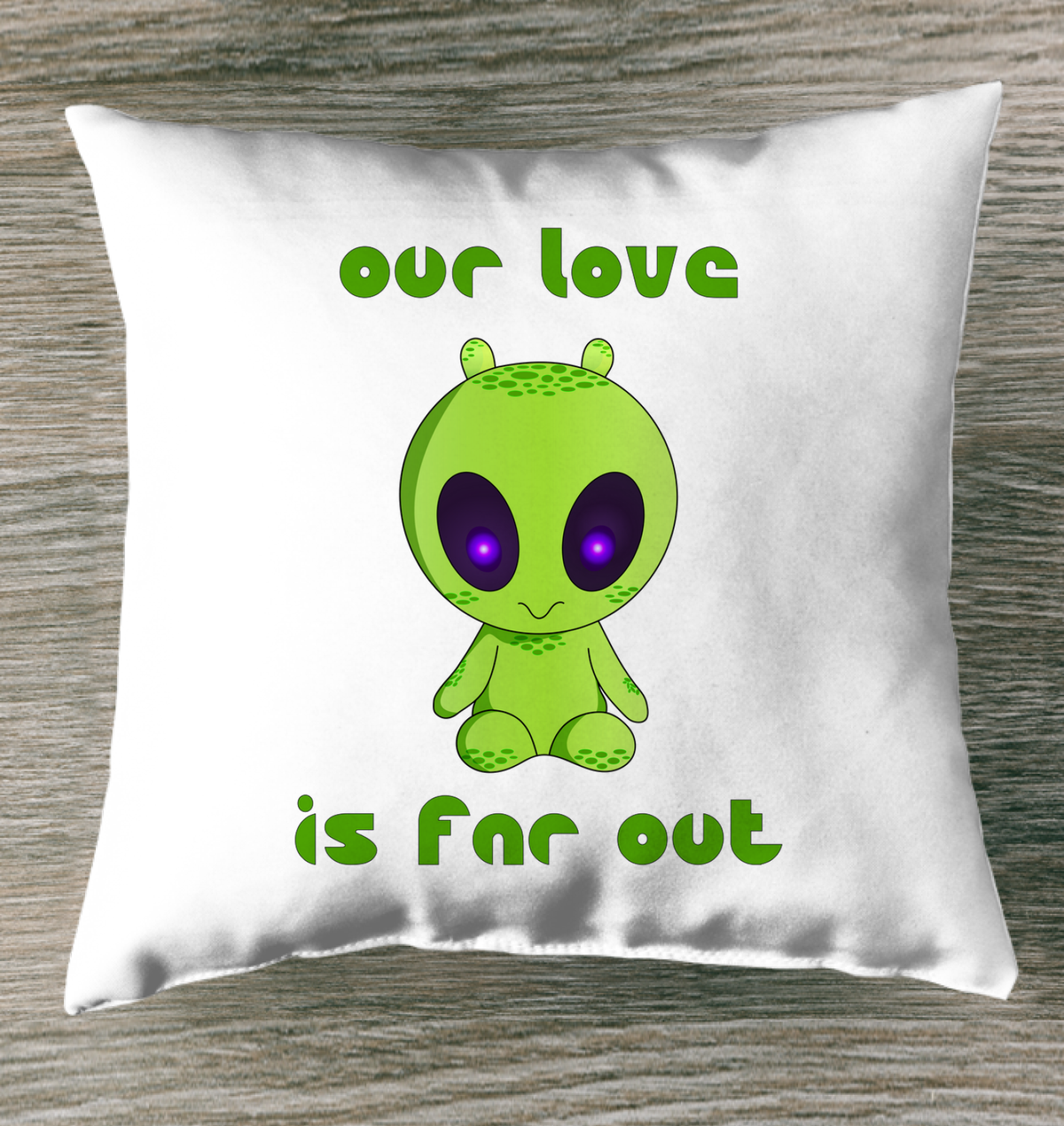 Our Love Is Far Out Indoor Pillow