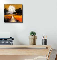 Rolling Hills Greenery Wrapped Canvas