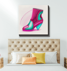 Futuristic Soles - Shoe Inspired Canvas Print - Beyond T-shirts