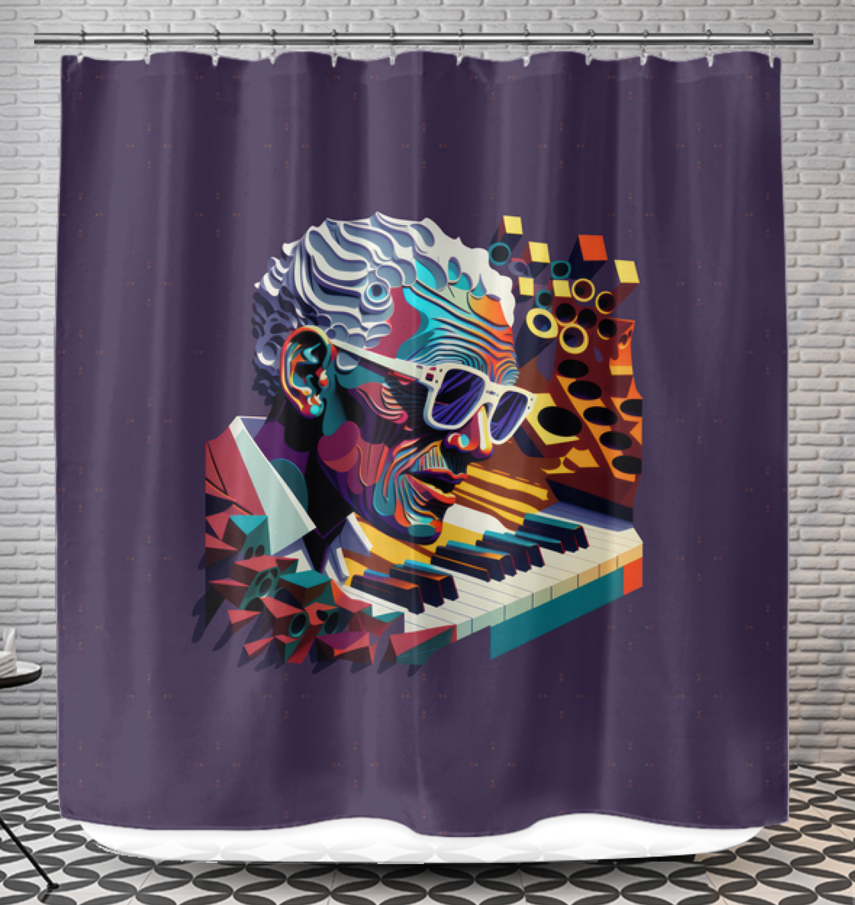 Rap Realm Shower Curtain