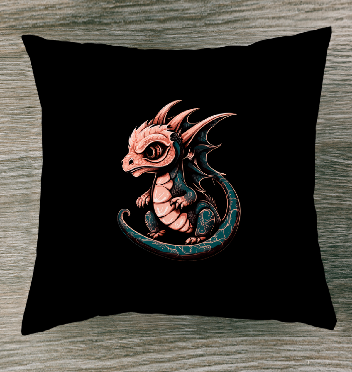 Mystical Fire-Breathing Dragon Cushion