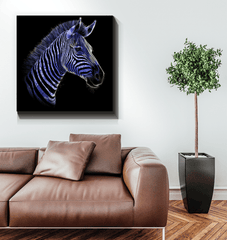 Zebra Grazing Serenity Canvas - Beyond T-shirts
