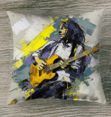 Abstract Waves Tranquility Outdoor Pillow