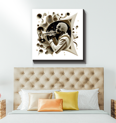 Notation Nebula Wrapped Canvas