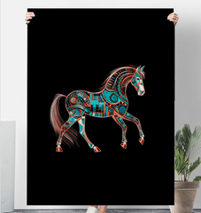 Equestrian Elegance Warm Blanket