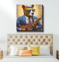 Bear's Forest Retreat Wrapped Canvas