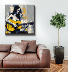 Abstract Echoes Minimalist Abstract Wrapped Canvas