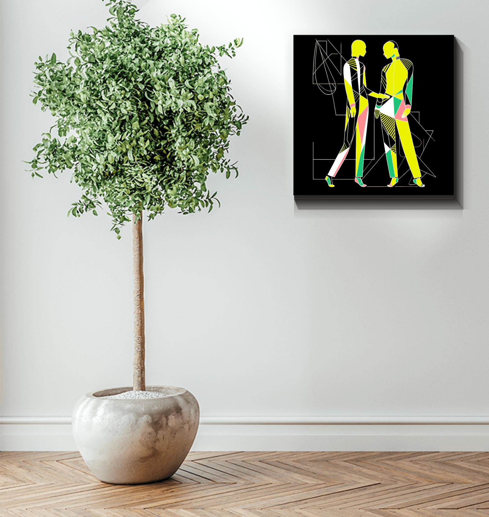 Chic Couture Abstract Art Canvas - Beyond T-shirts