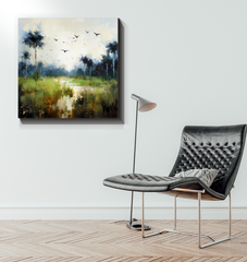 Tranquil Waters Landscape Wrapped Canvas