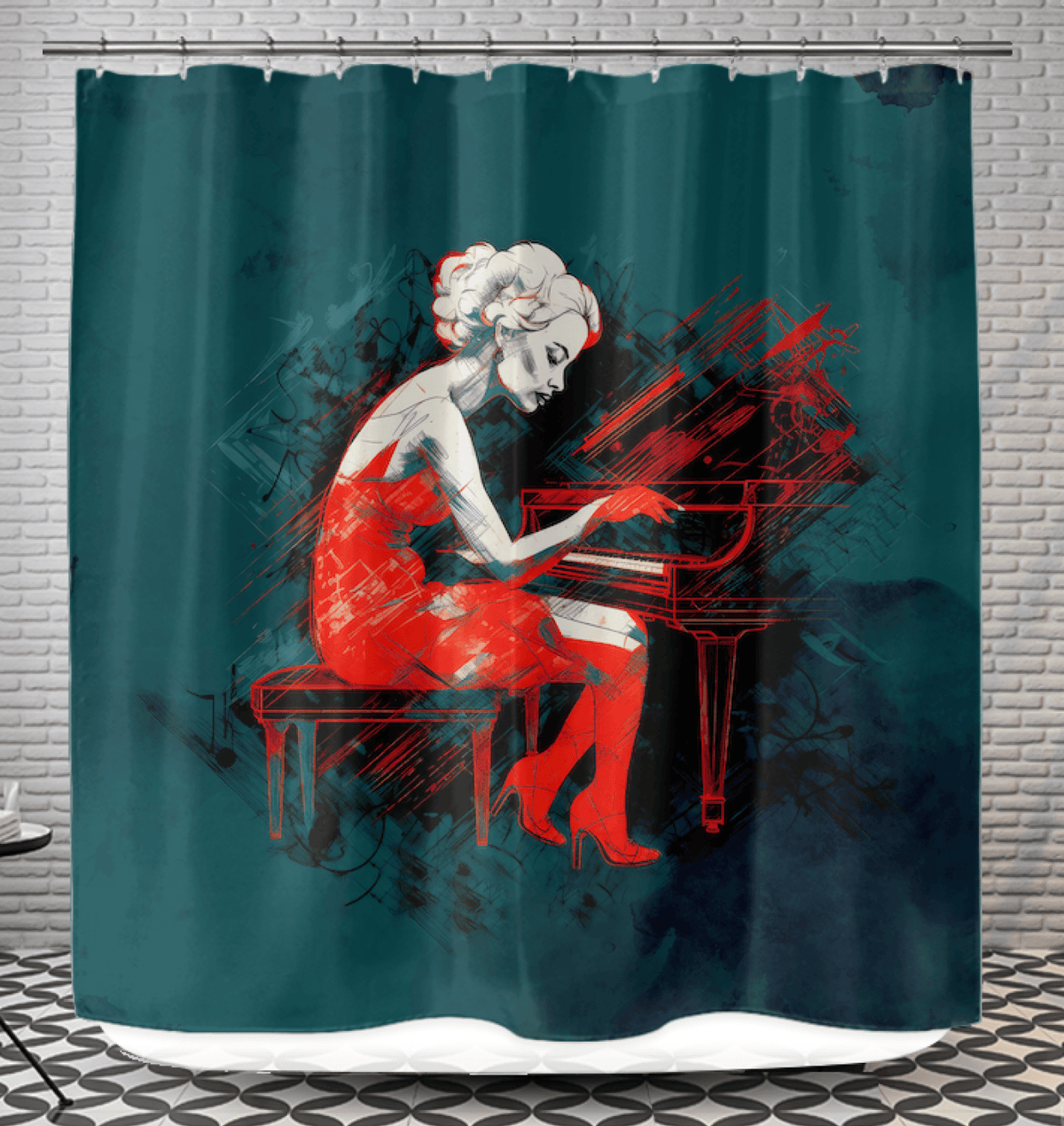 Fashionista's Escape Shower Curtain - Beyond T-shirts