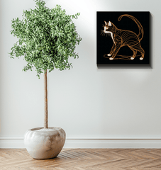 Elegant Siamese Gaze Canvas - Beyond T-shirts