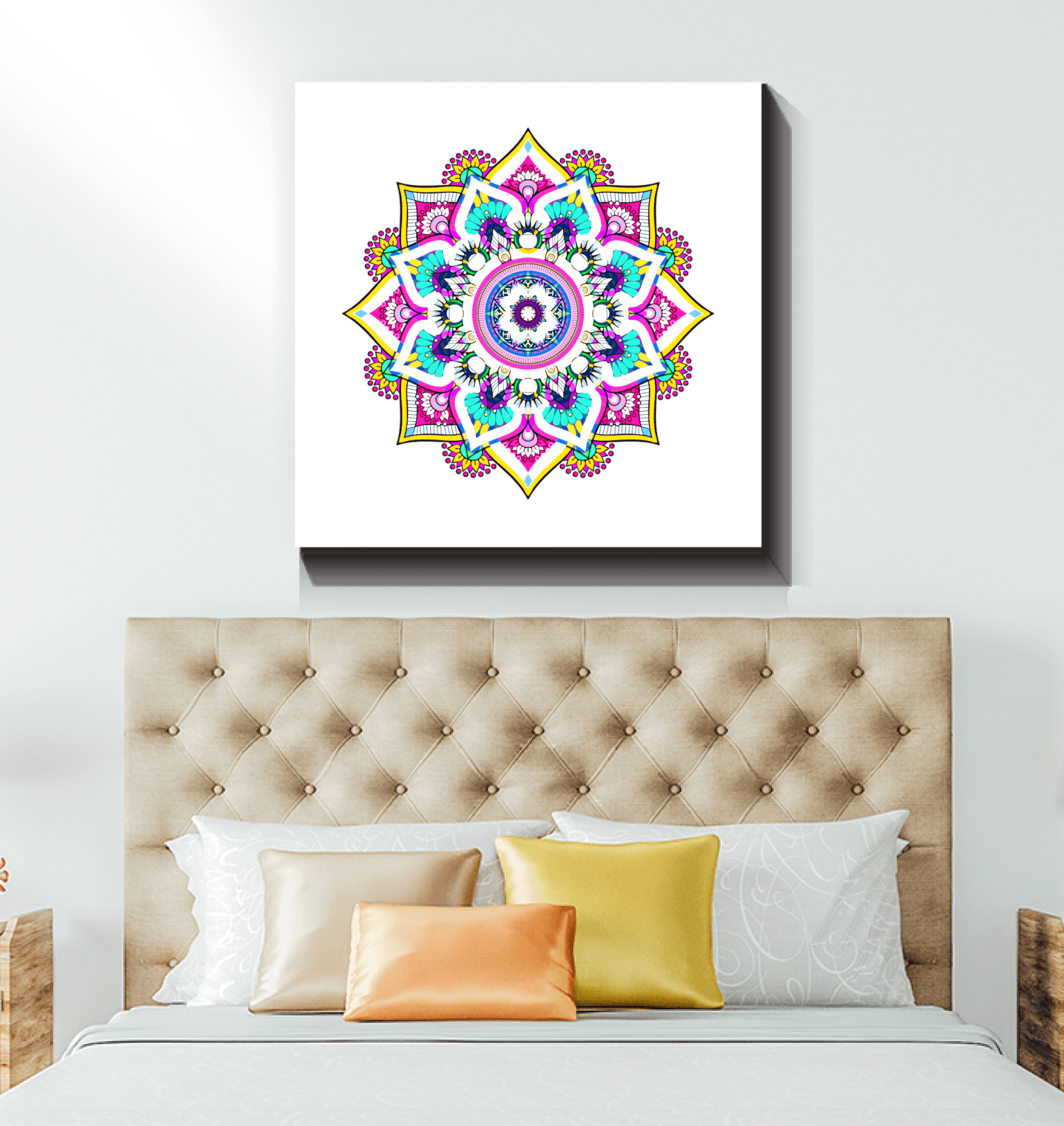 Mandala Ocean Serenity Canvas - Beyond T-shirts