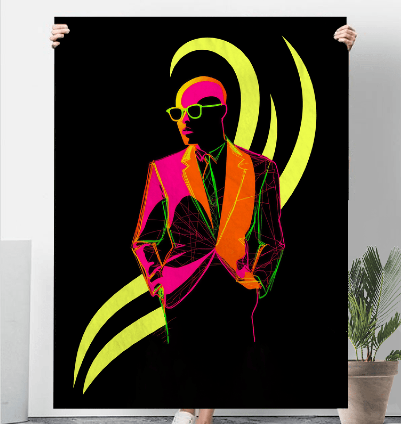Stylish Silhouettes Fashionable Sherpa Blanket - Beyond T-shirts