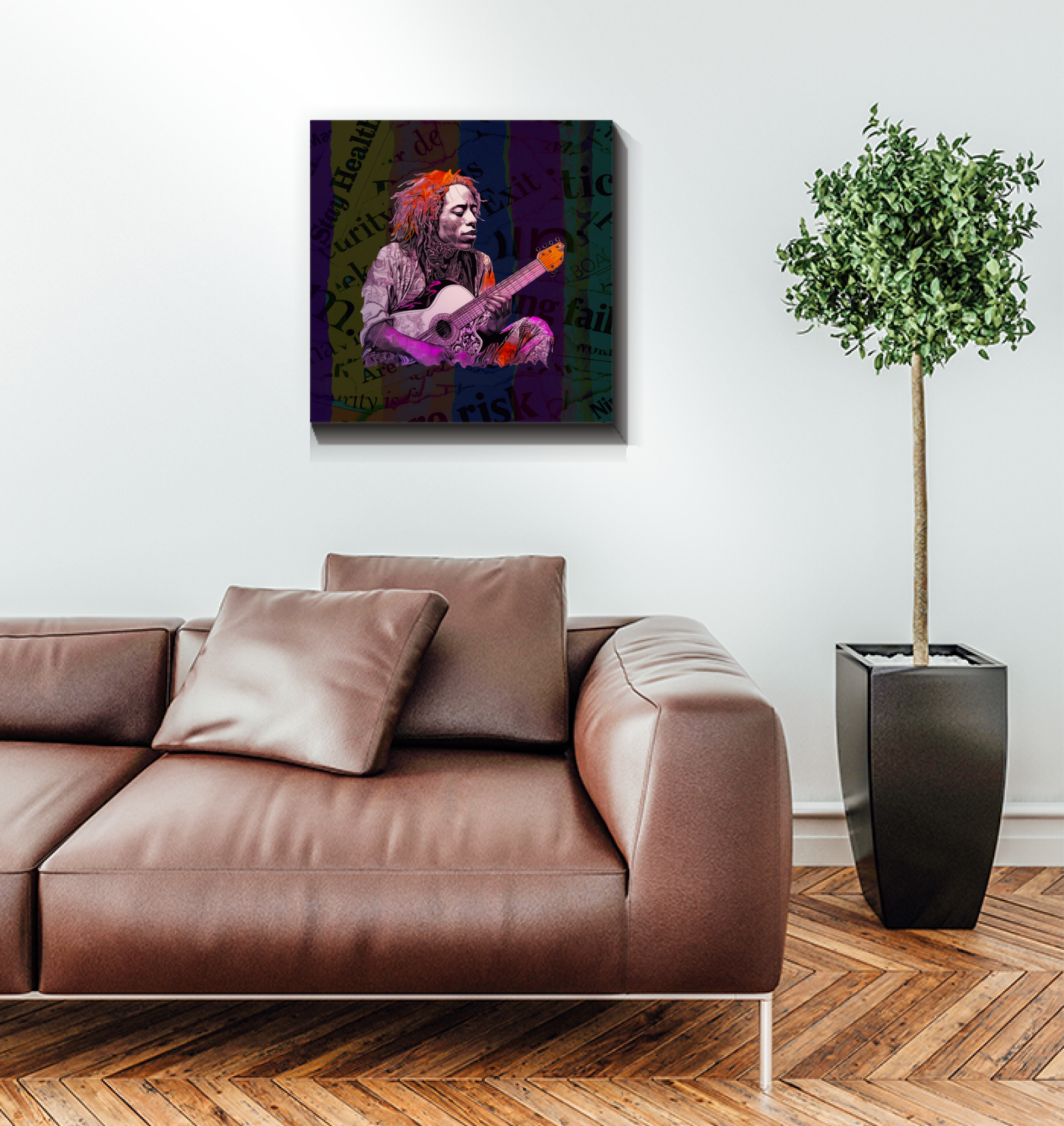 Tranquil Rhapsody serene wrapped canvas art.