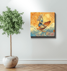 Surf Seeker Wrapped Canvas - Beyond T-shirts