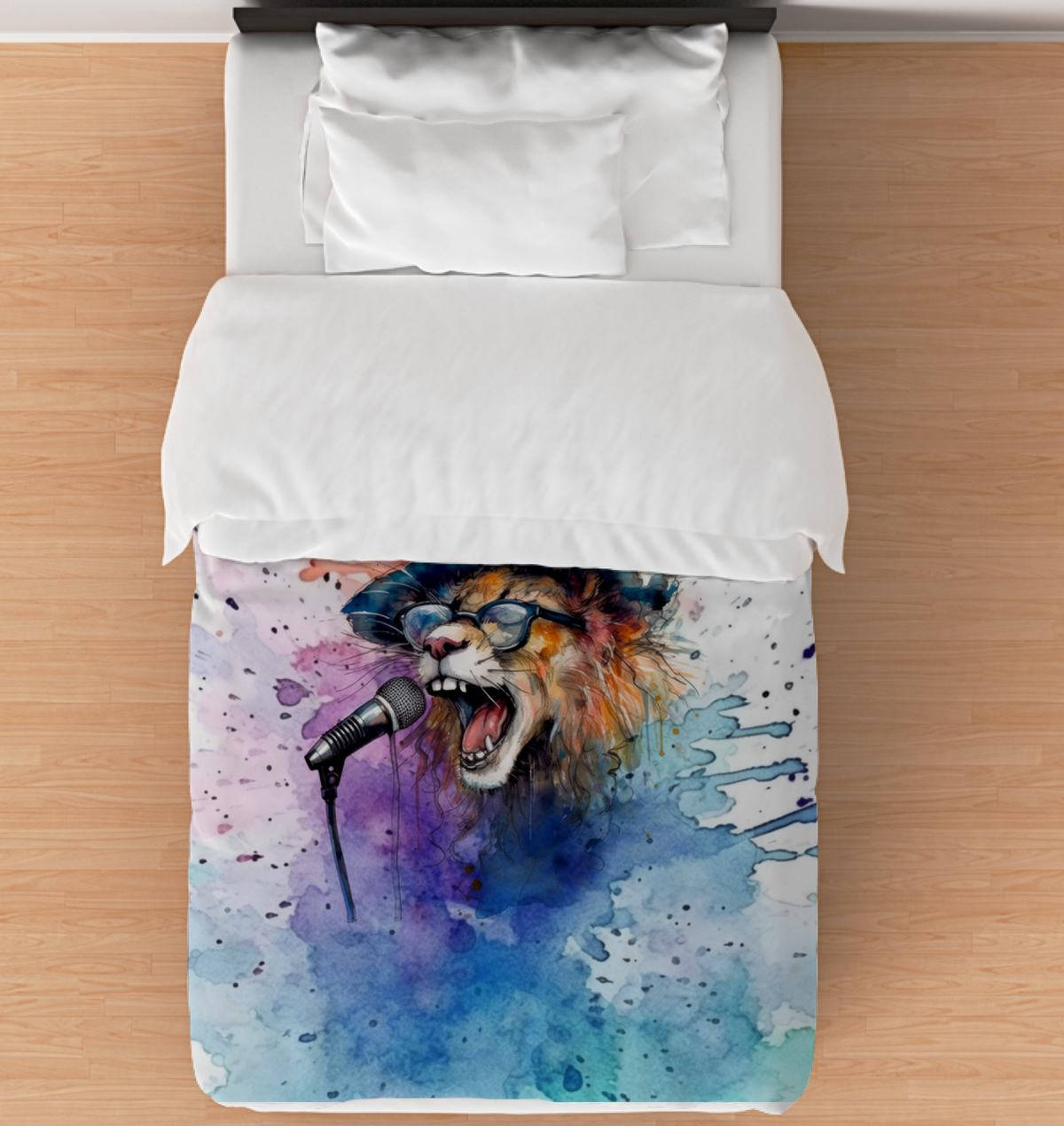 Vocalist’s Velvety Veil Duvet Cover