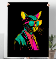 Moonlit Cat Silhouettes Sherpa Blanket - Beyond T-shirts