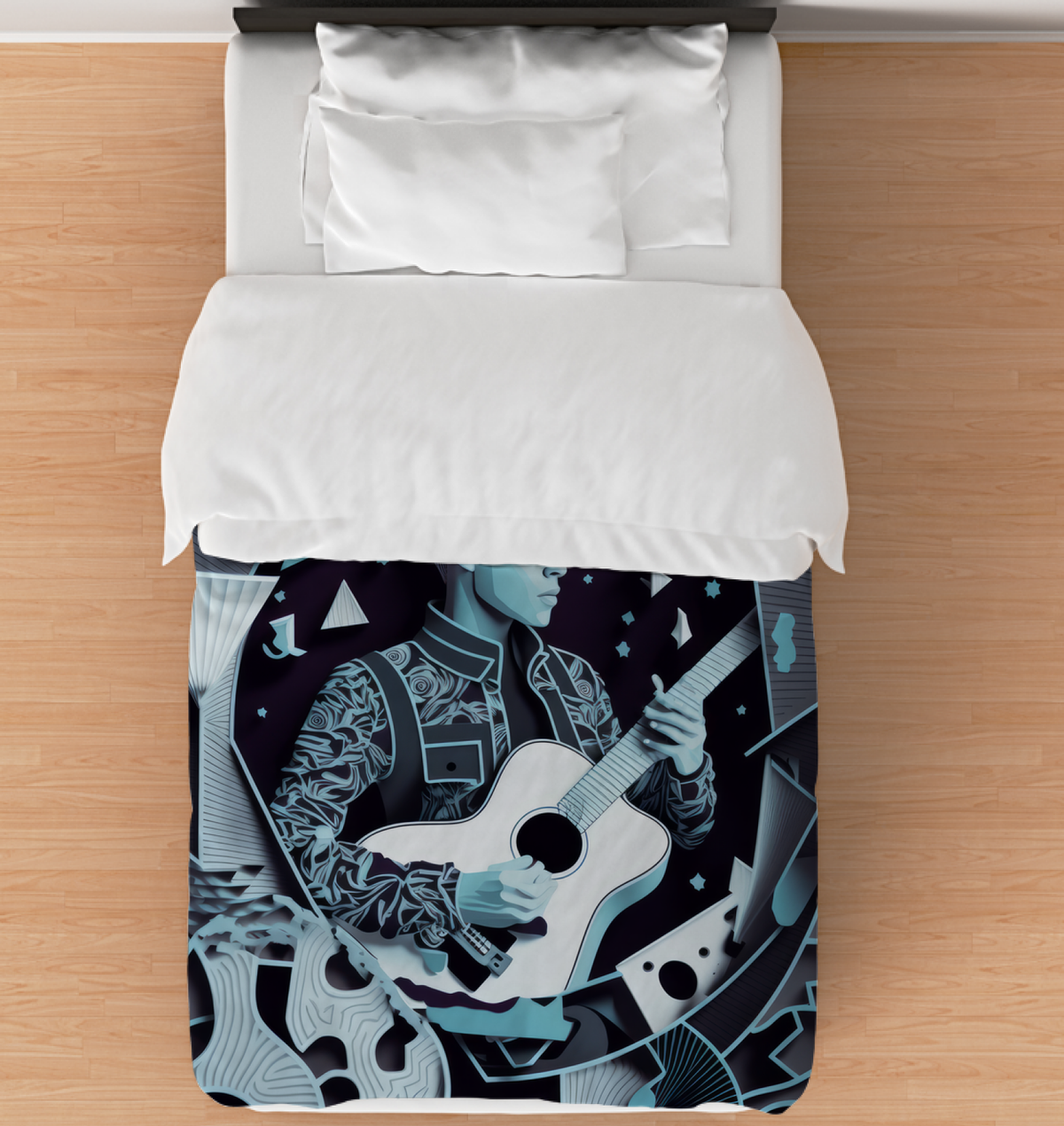 Bass Clef Bliss Duvet Cover