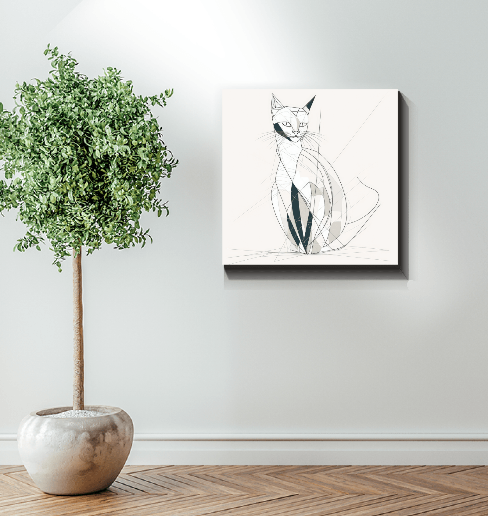 Playful Cat Yarn Tangle Canvas - Beyond T-shirts