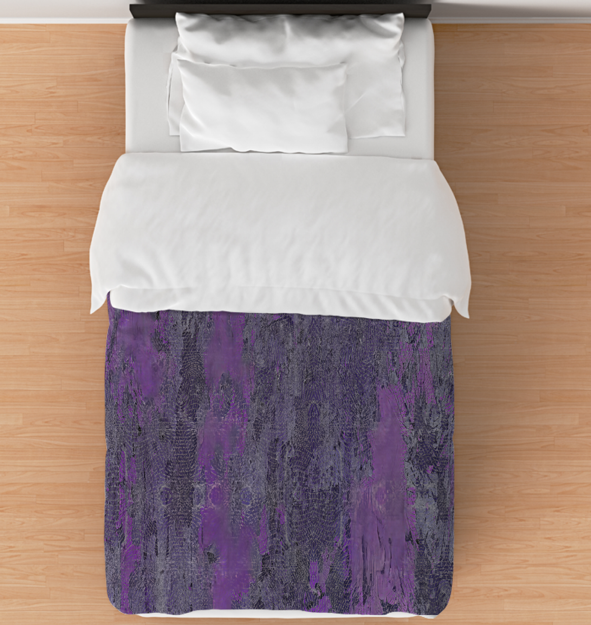 Textured Steel Duvet Cover