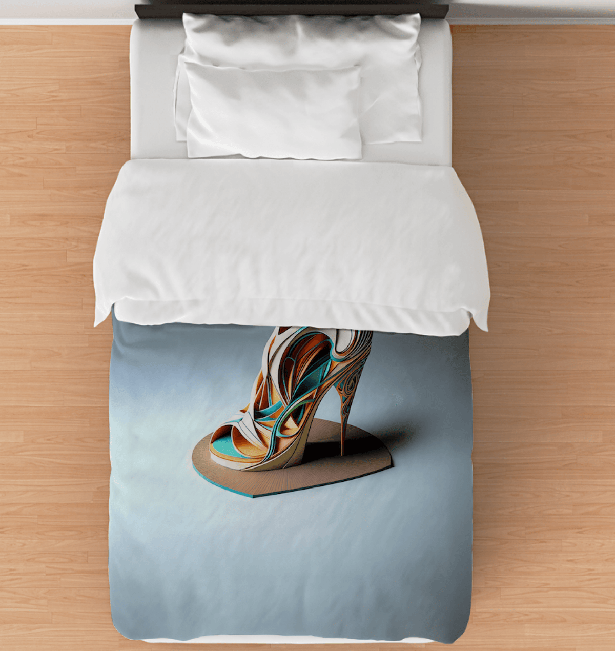 Futuristic Shoe Dreams Bedding Haven - Beyond T-shirts