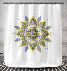 Mandala Lotus Bloom Shower Drapes - Beyond T-shirts