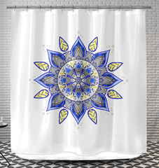 Mandala Harmony Fabric Shower Curtain - Beyond T-shirts