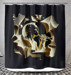 Pitched Peaks Shower Curtain