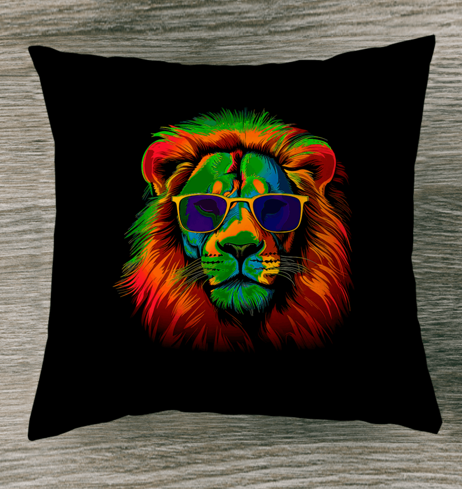 Majestic Lion Portrait Indoor Pillow - Beyond T-shirts