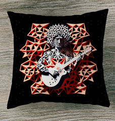 Pop Art Pop Tunes Outdoor Pillow