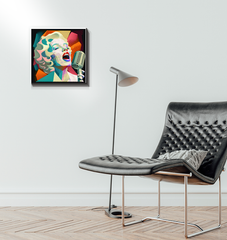 Blues Soul Wrapped Canvas