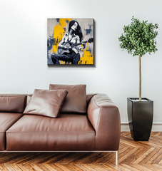 Whispers of Dreams Minimalist Abstract Wrapped Canvas