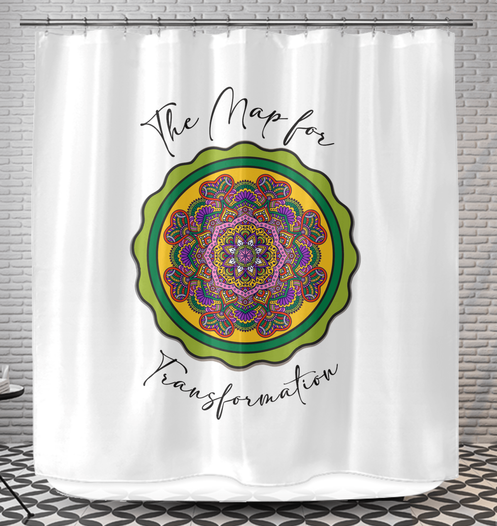 Sacred Geometry Mandala Shower Curtain - Beyond T-shirts